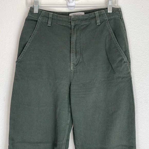 Reformation| Forest Green  | Lani Work Pants - Picture 4 of 8
